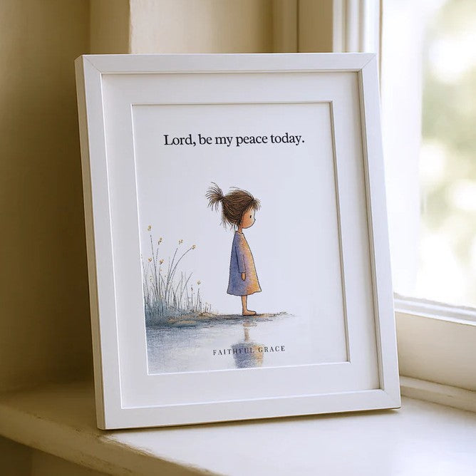 Be My Peace Today – Inspirational Framed Prayer Art for Calm, Hope & Meaningful Gifts