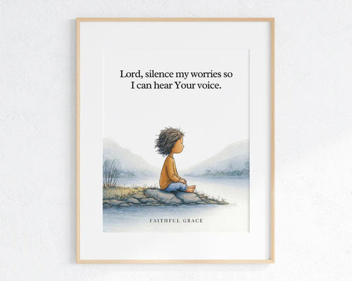 Be My Peace Today – Inspirational Framed Prayer Art for Calm, Hope & Meaningful Gifts