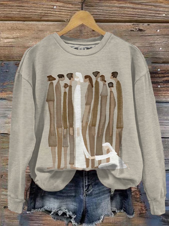 Women's Woman Touches Jesus Sweatshirt