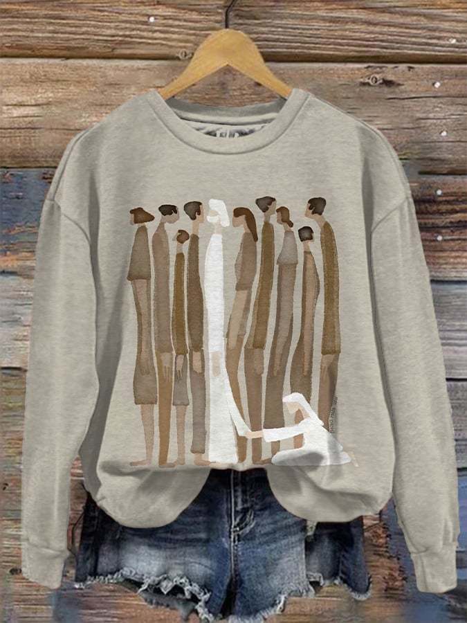 Women's Woman Touches Jesus Sweatshirt