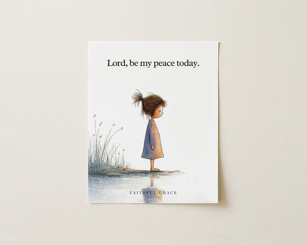 Be My Peace Today – Inspirational Framed Prayer Art for Calm, Hope & Meaningful Gifts