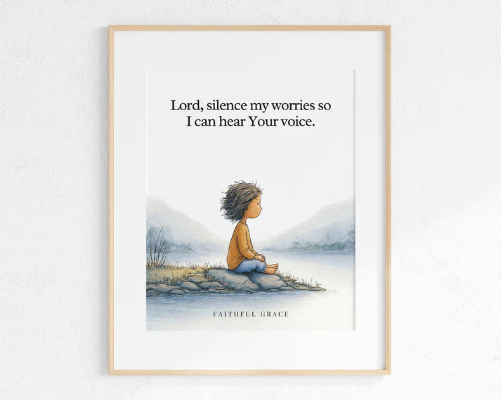 Be My Peace Today – Inspirational Framed Prayer Art for Calm, Hope & Meaningful Gifts